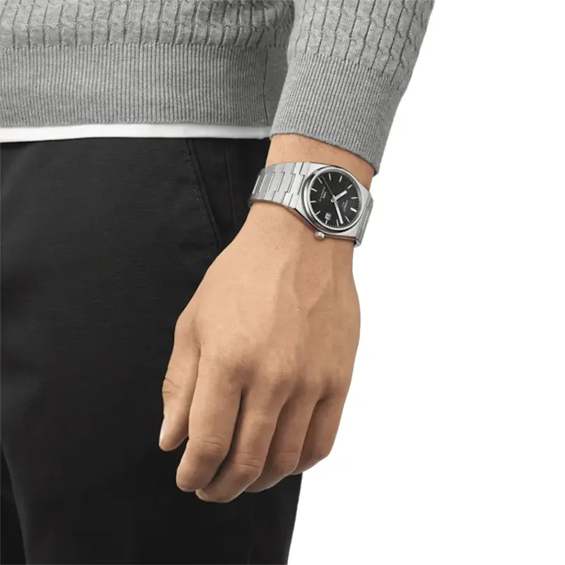 Tissot PRX Swiss Powermatic 80 Black Dial Men's Watch- T137.407.11.051.00